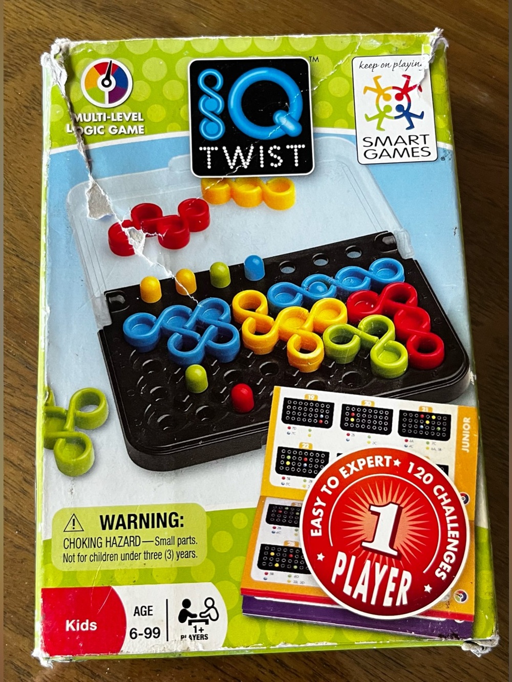 IQ Twist Logic Game - Blue, Yellow, Red, Green